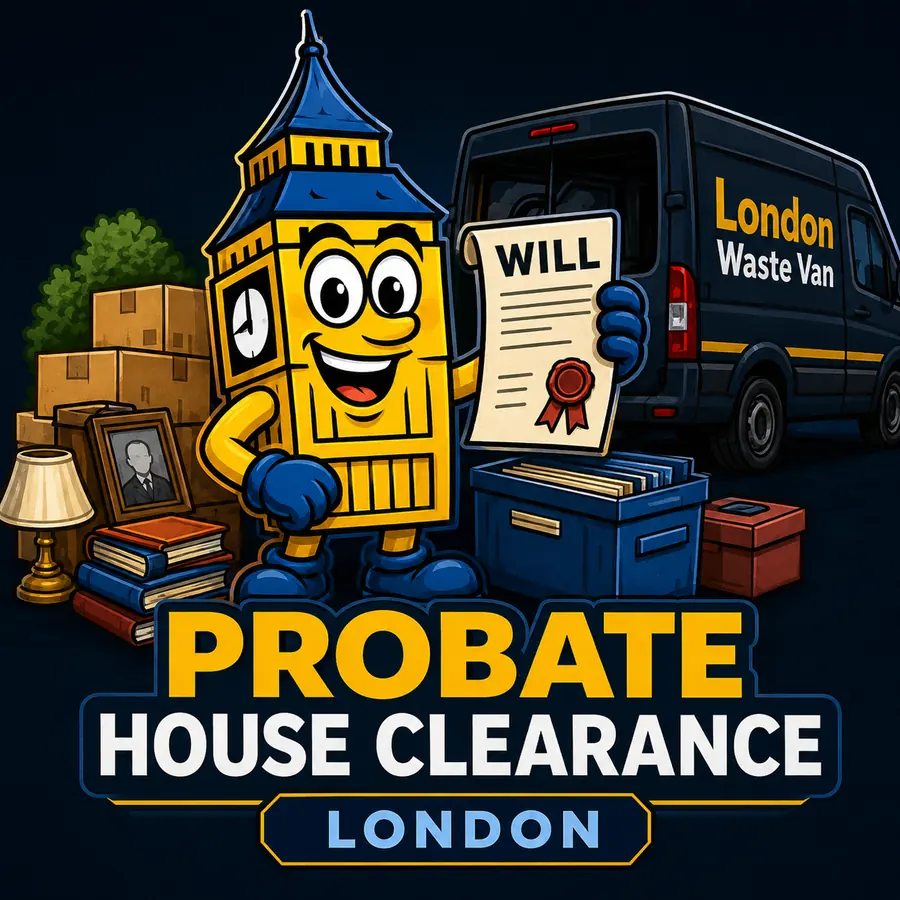 Probate House Clearance London Big Ben mascot